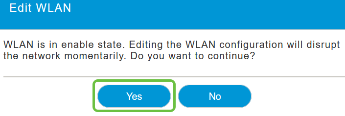 Click Yes in the pop-up window. 