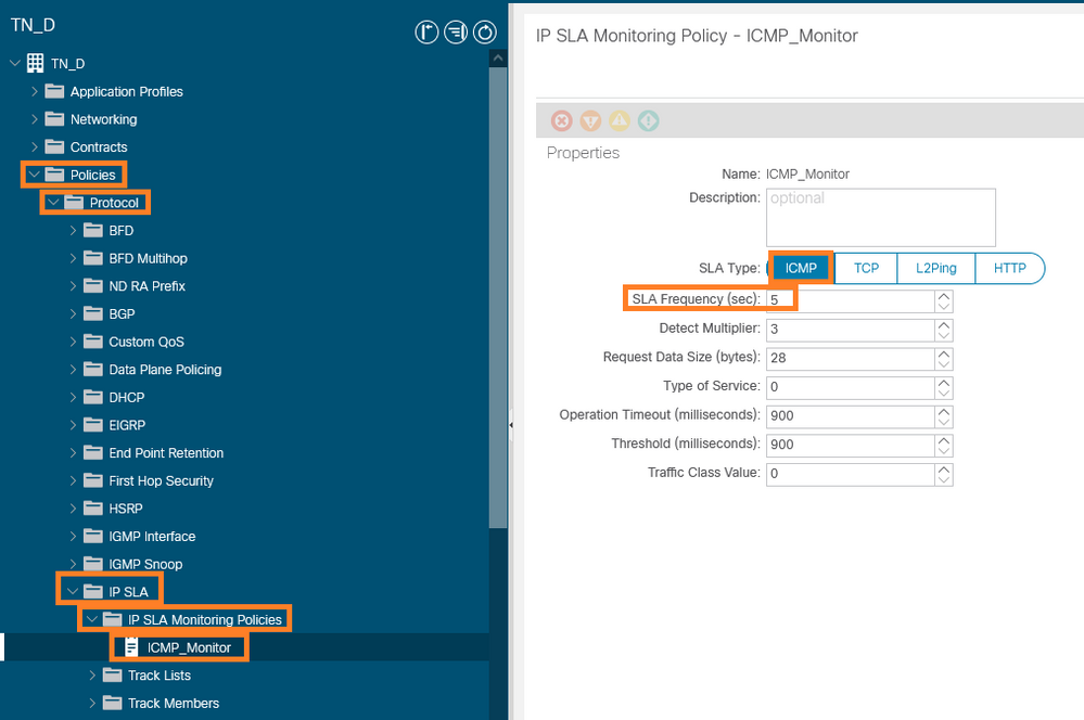 Configure IP SLA Monitor Policy