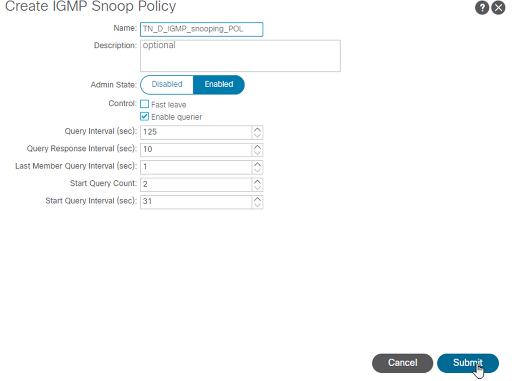 Cisco ACI - create IGMP policy2