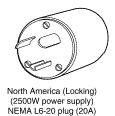 Noord-Amerika NEMA L6 20-stekker