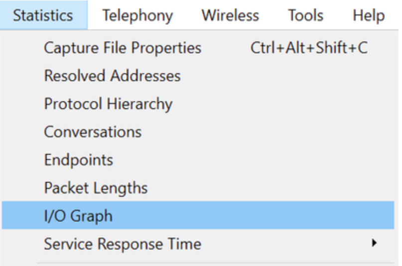 Wireshark統計情報