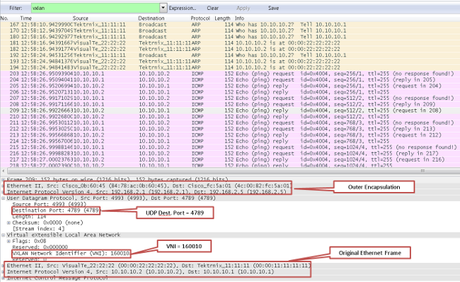 Imprimir PCAP VXLAN