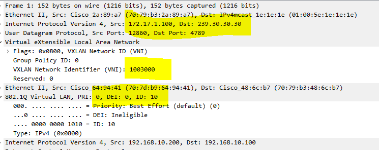 VXLAN Xconnect Packet Capture