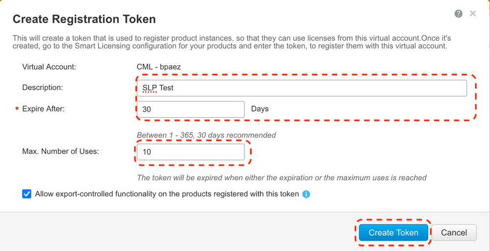 CSSM - Crear elemento emergente de registro