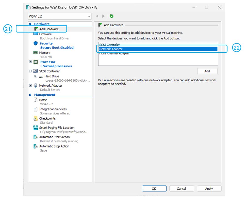 Image - Add Network Adapters