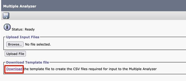 Download Multiple Analyzer Template