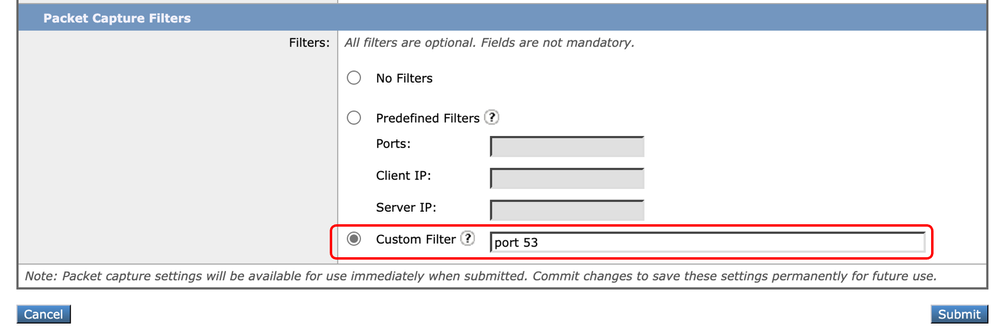 Custom Filter by Port Number