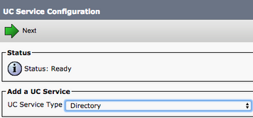 UC Service configuration - Directory