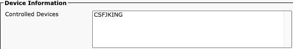 CUCM Controlled Devices