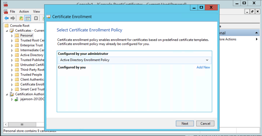 Active Directory Enrollment