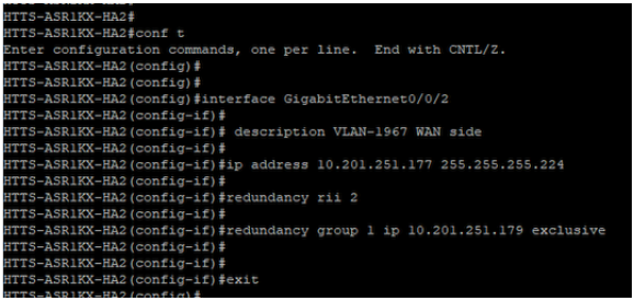 WAN side Virtual IP (VIP) configuration on CUBE-2.