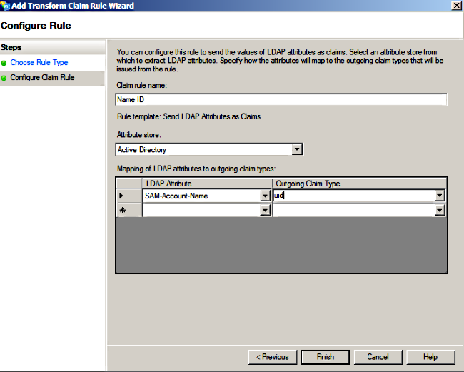 De regelnaam en de sjabloon configureren