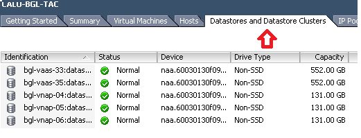 Klicken Sie auf Datenspeicher und Datenspeicher-Cluster