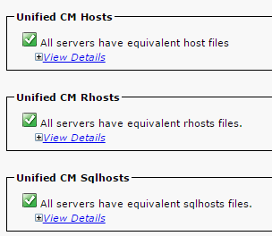 Troubleshoot CUCM db Replication - Unified CM Hosts, Rhosts, and Sqlhosts are Equivalent on All Nodes