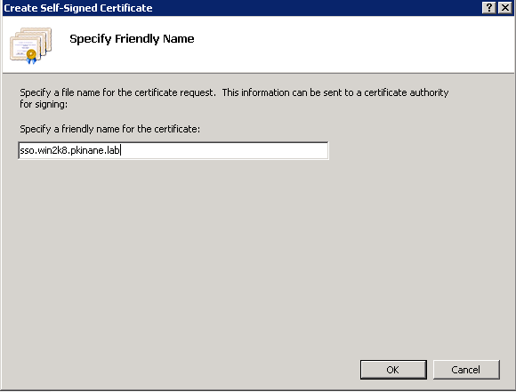 SSO with CUCM and AD FS - Troubleshoot Dotless Certificate - Specify Alias Name for Certificate