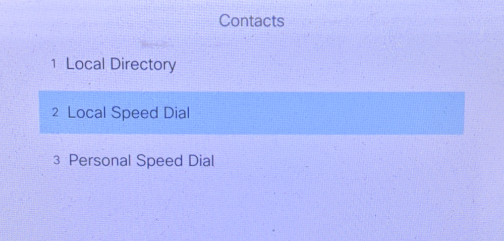 Query the Contact List in the speeddial.xml File