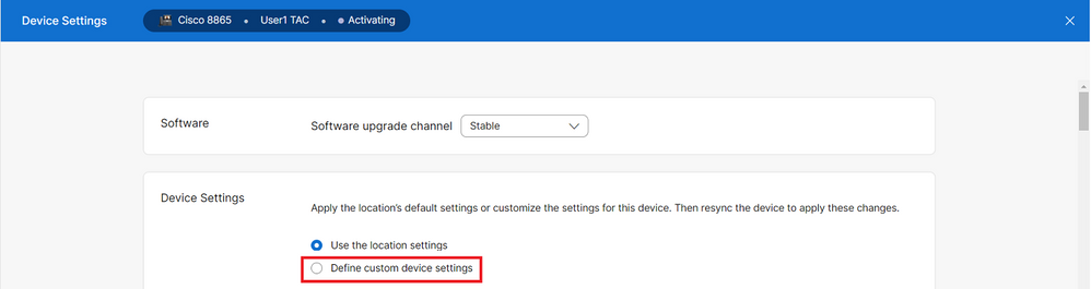 Device Settings 2