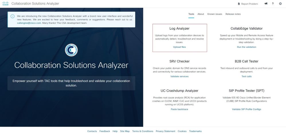 Log Analyzer Home