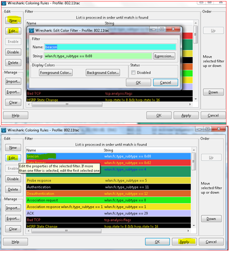 Options de modification omnidirectionnelle