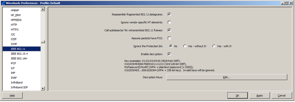 Sélectionnez IEEE 802.11