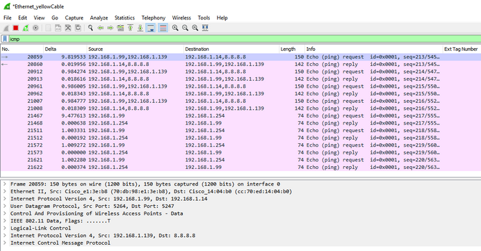 Verify OEAP configuration - Data traffic that matches ACL ‘deny’ statements goes to WLC