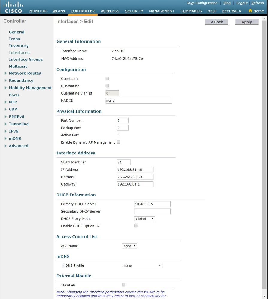 GUI 3でのVLANの設定