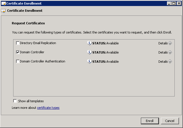 Select Domain Controller