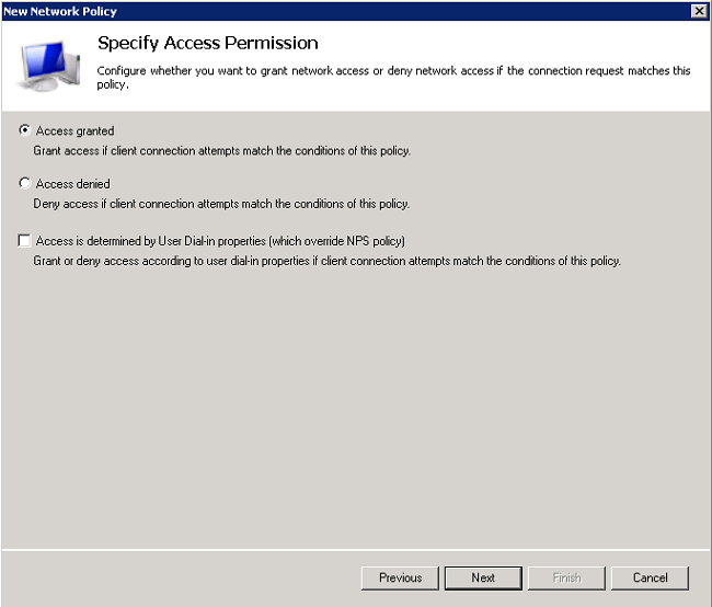 Specify Access Permission