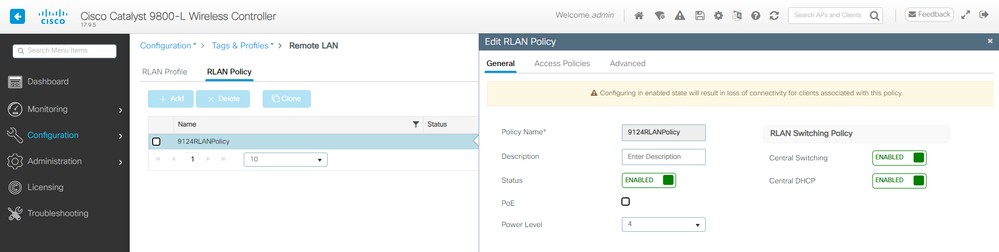 RLAN Policy