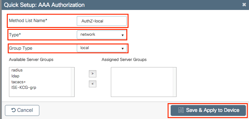 Método de autorización de red local