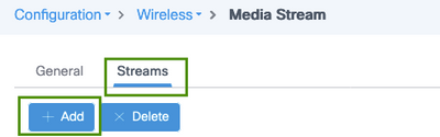 Configure a stream in the 9800 MediaStream configuration