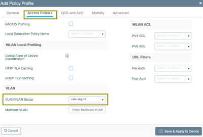 Add a policy profile