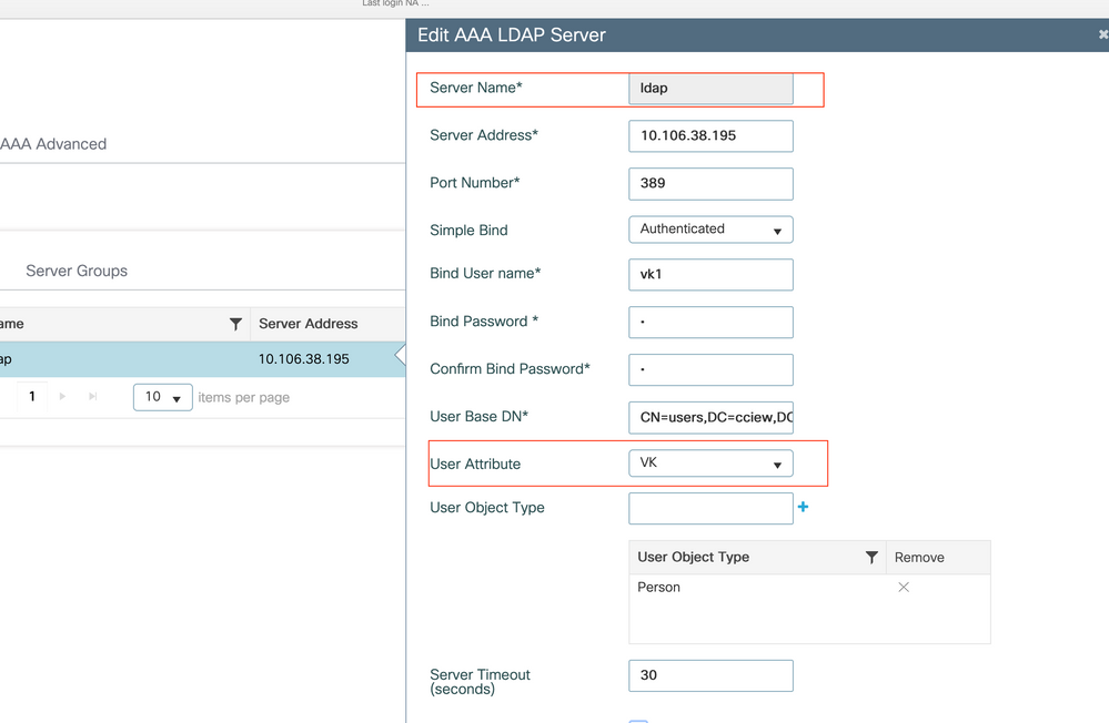 Edit LDAP server name