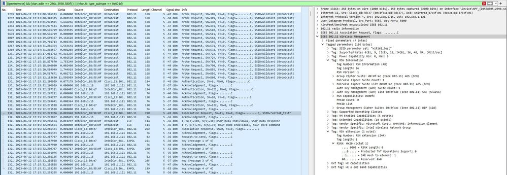 SAE AX211 Association Request