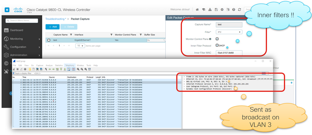 WLC EPC to verify DHCP