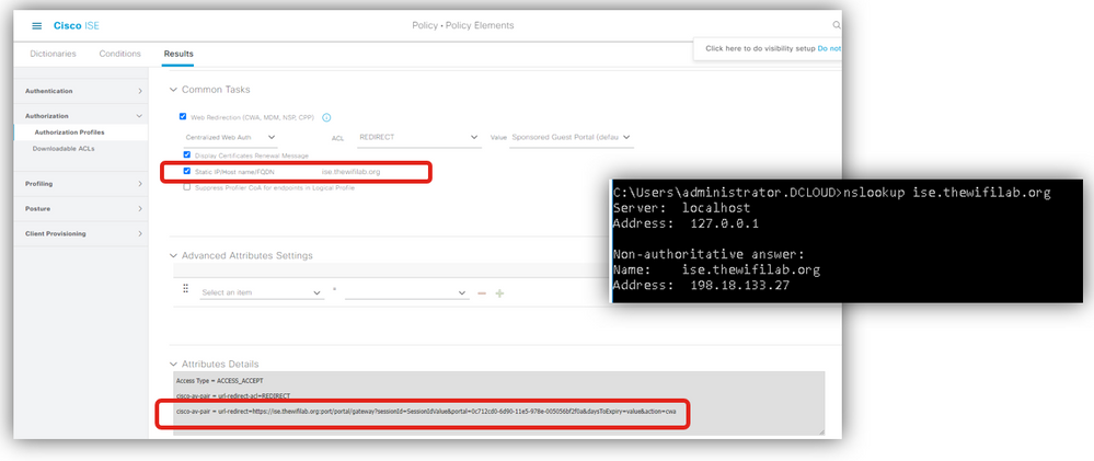 ISE Hostname resolution