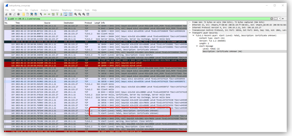 ISE untrusted certificate