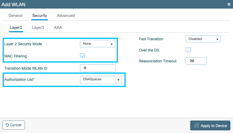 Agregar una WLAN - Configuración de L2