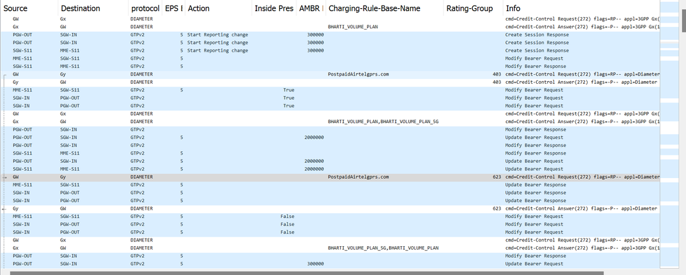 Wireshark 캡처 MME