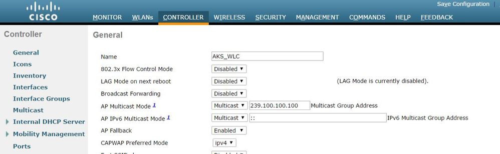 multicast mode