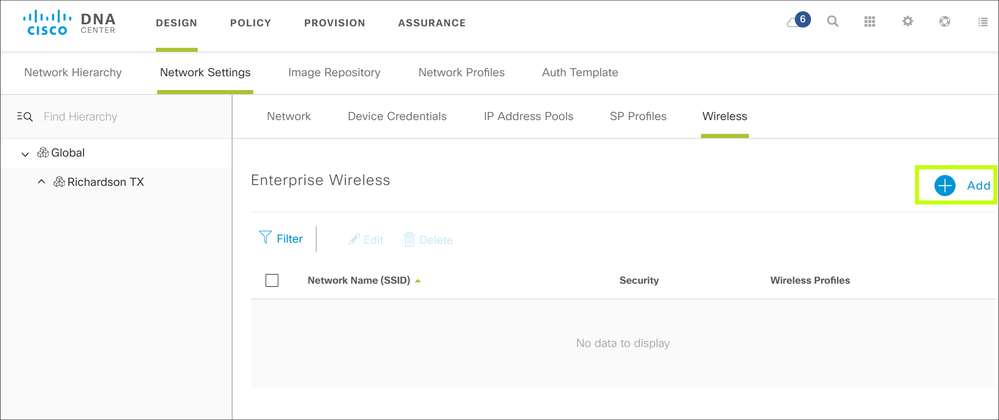 Click Network Settings Tab