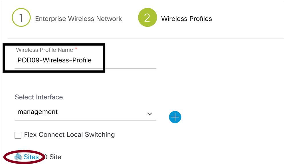 Wireless Profiles Tab