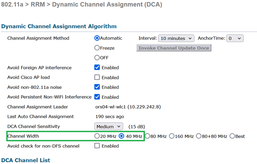 Channel_width establecido en 40Mhz