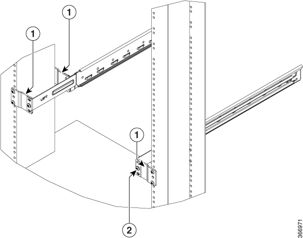 Slider Integration to the Two Post 23" Rack