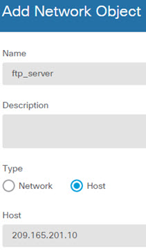 ftp_server network object.