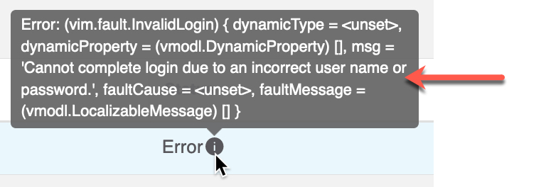 Une erreur de nom d'utilisateur ou de mot de passe incorrect indique que vous avez saisi un mauvais mot de passe pour un connecteur