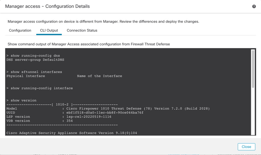 CLI Output