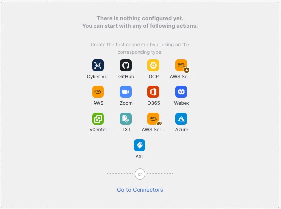 The Cisco Secure Dynamic Attributes Connector dashboard displays at-a-glance information about configured connectors, filters, and adapters