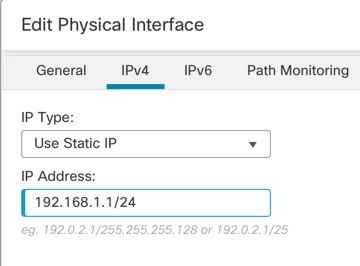 IPv4 Tab