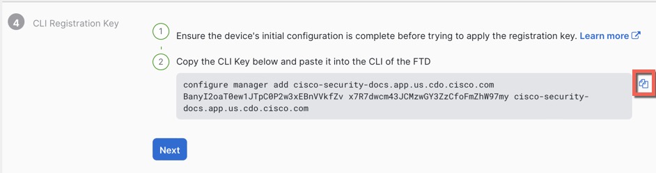 CLI Registration Key